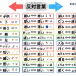 反対言葉ゲーム！幼児や小学生にピッタリ！